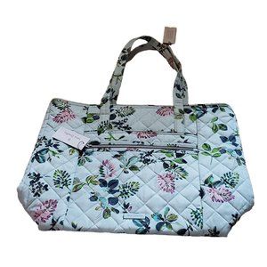 Vera Bradley Performance Twill Vera Tote Bag Seawater Blooms NWT
